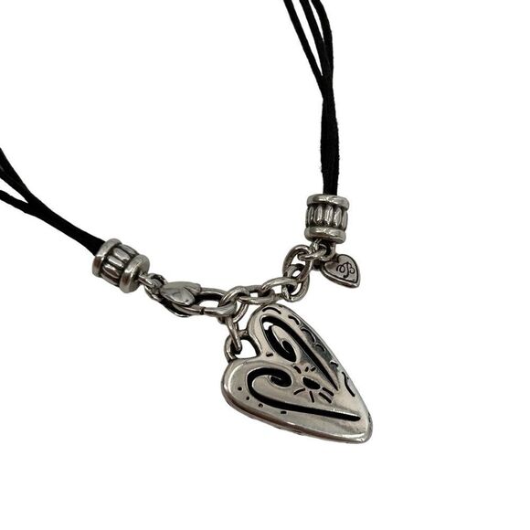 Brighton black and silver tone layered necklace - Picture 3 of 5